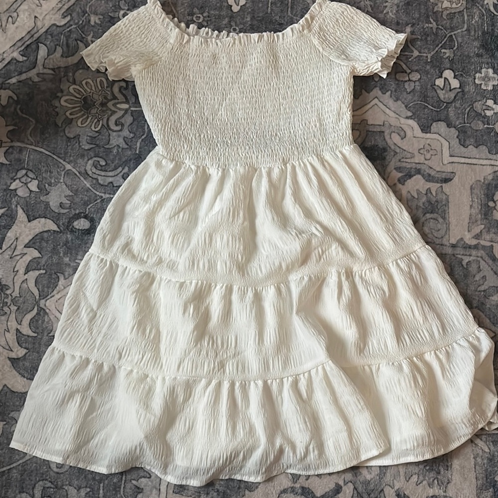 Charming White Kids Dress